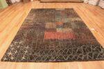Whole View Of Vintage Paul Klee Ege Art Line Carpet Named Structural1 71715 by Nazmiyal Antique Rugs