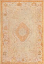 Antique Oushak Rug From Turkey 71838 by Nazmiyal Antique Rugs