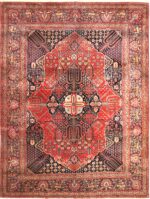 Antique Persian Mohtasham Kashan Rug 71617 by Nazmiyal Antique Rugs
