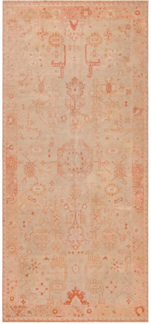 Antique Turkish Ghiordes Gallery Size Rug 71699 by Nazmiyal Antique Rugs