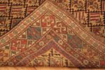 Back Of Antique Caucasian Dagestan Prayer Rug Back Of Antique Caucasian Dagestan Prayer Rug 71790 by Nazmiyal Antique Rugs