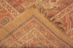 Back Of Blue Background Antique Persian Bakshaish Rug 71811 by Nazmiyal Antique Rugs