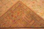 Back Of Large Antique Turkish Oushak Rug 71694 by Nazmiyal Antique Rugs