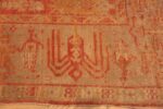 Border Of Antique Turkish Oushak Area Rug 71753 by Nazmiyal Antique Rugs