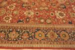 Border Of Large Antique Persian Sultanabad Area Rug 71819 by Nazmiyal Antique Rugs
