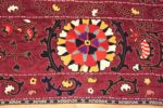Border Of Silk Antique Uzbek Suzani Embroidery Textile 71837 by Nazmiyal Antique Rugs
