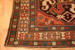 Corner Of Antique Caucasian Kazak Rug 71812 by Nazmiyal Antique Rugs
