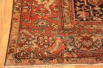 Corner Of Antique Persian Heriz Area Rug 71796 by Nazmiyal Antique Rugs