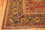 Corner Of Large Antique Persian Sultanabad Area Rug 71819 by Nazmiyal Antique Rugs