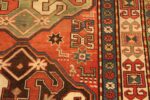 Detail Of Antique Caucasian Kazak Rug 71812 by Nazmiyal Antique Rugs