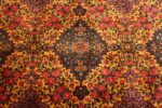 Detail Of Antique Persian Kashan Area Rug 71763 by Nazmiyal Antique Rugs