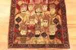 Detail Of Antique Persian Mashahir Kerman Pictorial Rug 71786 by Nazmiyal Antique Rugs