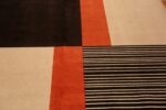 Detail Of Vintage Scandinavian Ege Art Line Area Rug 71716 by Nazmiyal Antique Rugs