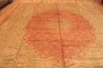 Detailed Of Antique Turkish Oushak Square Area Rug 71821 by Nazmiyal Antique Rugs