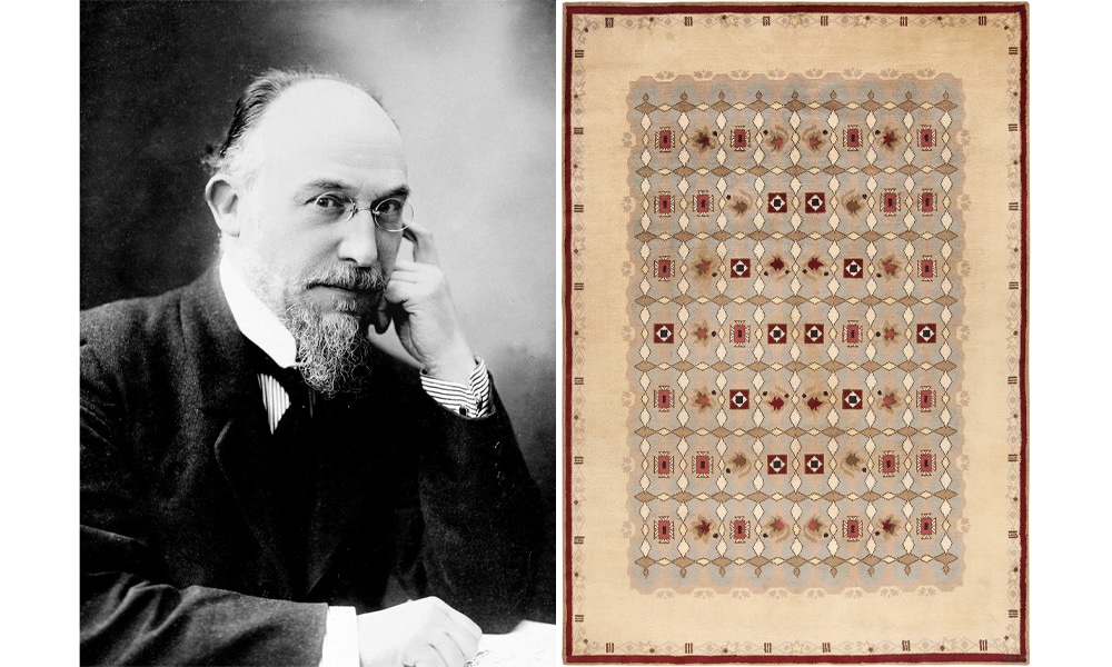 Eric Satie Antique French Art Deco Rug by Nazmiyal Antique Rugs