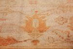 Flower Of Antique Oushak Rug From Turkey 71838 by Nazmiyal Antique Rugs