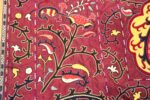Flower Silk Antique Uzbek Suzani Embroidery Textile 71837 by Nazmiyal Antique Rugs