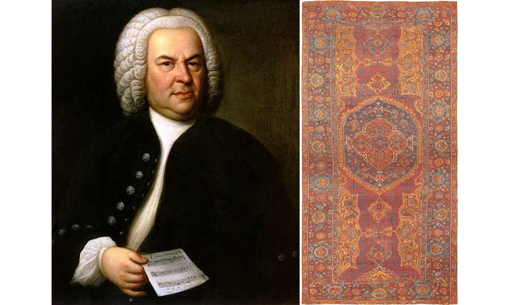 Johan Sebastian Bach 17th Century Turkish Smyrna Rug by Nazmiyal Antique Rugs