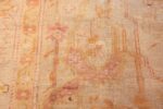 Rose Of Antique Oushak Rug From Turkey 71838 by Nazmiyal Antique Rugs