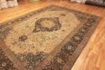 Side Of Antique Persian Mohtasham Kashan Rug 71342 by Nazmiyal Antique Rugs