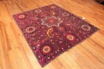 Side View Of Silk Antique Uzbek Suzani Embroidery Textile 71837 by Nazmiyal Antique Rugs