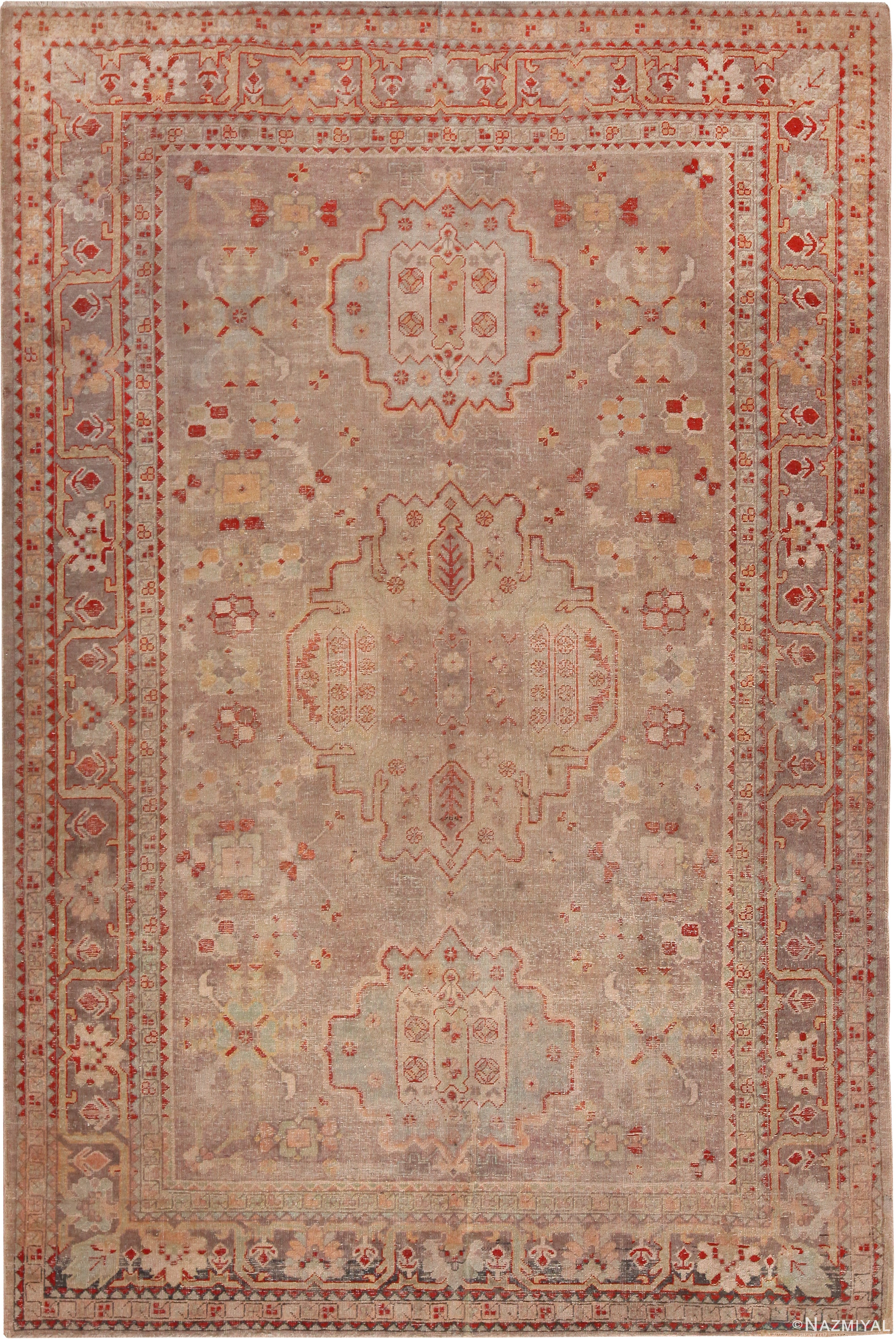 Antique Indian Amritsar Area Rug 71754 by Nazmiyal Antique Rugs