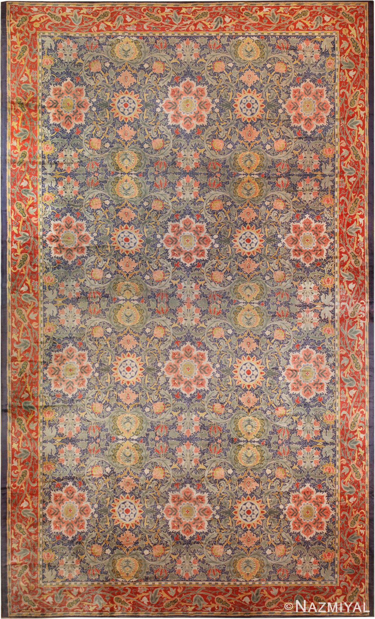 Antique Oversized Arts and Crafts William Morris Rug 49912 by Nazmiyal Antique Rugs