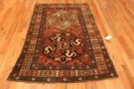 Whole View Of Antique Caucasian Kazak Rug 71812 by Nazmiyal Antique Rugs