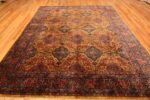Whole View Of Antique Persian Kashan Area Rug 71763 by Nazmiyal Antique Rugs