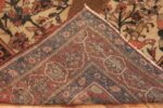Back Of Antique Persian Sarouk Farahan Mythological Rug 71702 by Nazmiyal Antique Rugs
