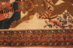 Border Of Antique Persian Sarouk Farahan Mythological Rug 71702 by Nazmiyal Antique Rugs