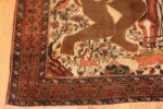 Corner Of Antique Persian Sarouk Farahan Mythological Rug 71702 by Nazmiyal Antique Rugs