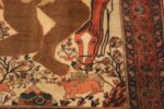 Details Of Antique Persian Sarouk Farahan Mythological Rug 71702 by Nazmiyal Antique Rugs