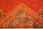 Back Of Antique Turkish Oushak Rug 71975 by Nazmiyal Antique Rugs