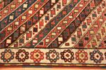 Border Of Side Antique Caucasian Kazak Rug 71963 by Nazmiyal Antique Rugs