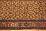 Border Of Antique Caucasian Kuba Runner 71989 by Nazmiyal Antique Rugs