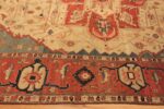 Border Of Antique Persian Serapi Rug 71959 by Nazmiyal Antique Rugs