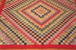 Border Of Colorful Antique American Quilt 71962 by Nazmiyal Antique Rugs