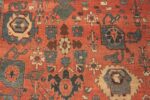 Close Up Of Palace Size Antique Persian Bidjar Rug 71773 by Nazmiyal Antique Rugs