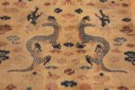 Detail of Antique Chinese Dragon Design Rug 71794 by Nazmiyal Antique Rugs