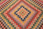 Detail Of Colorful Antique American Quilt 71962 by Nazmiyal Antique Rugs