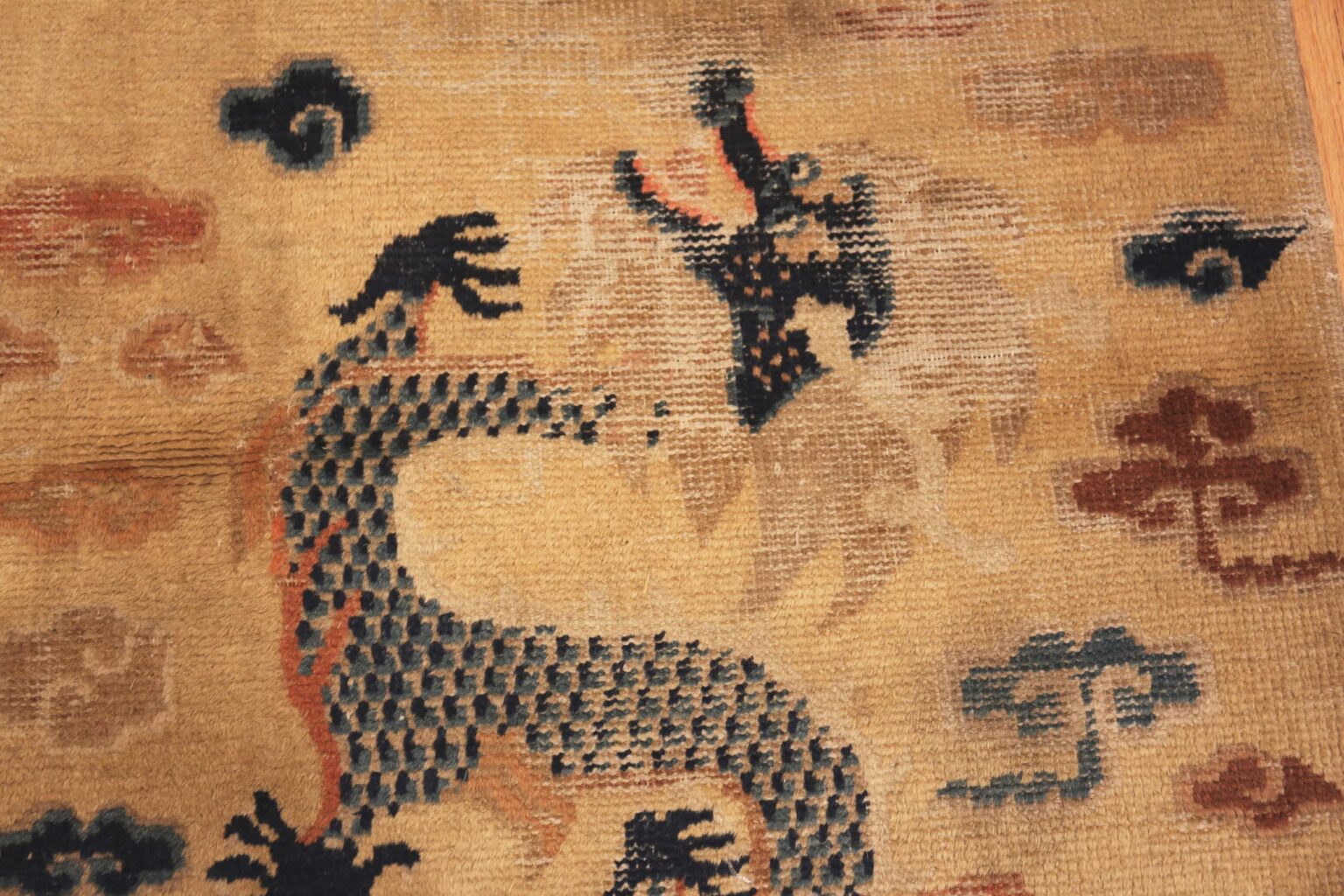 Chinese Rags Antique Chinese Dragon Pillar Rug 71794 Nazmiyal Antique Rugs