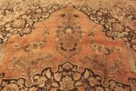 Flower Of Large Antique Persian Tabriz Area Rug 71721 by Nazmiyal Antique Rugs