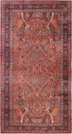 Oversized Antique Persian Khorassan Rug Signed Kashmiri 71842 by Nazmiyal Antique Rugs