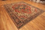 Side Of Antique Persian Heriz Rug 71982 by Nazmiyal Antique Rugs