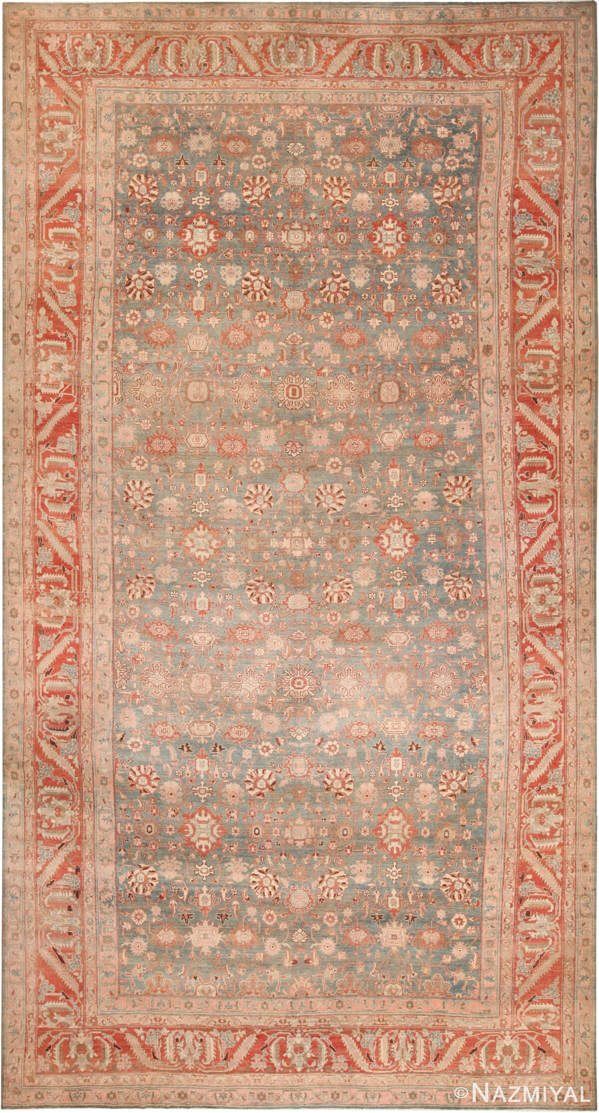 Oversized Antique Persian Malayer Rug 71943 by Nazmiyal Antique Rugs