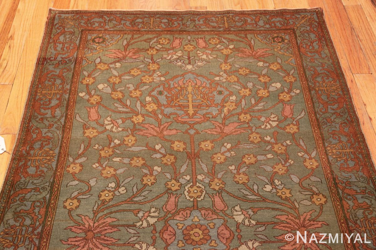 Round Israeli Rugs Antique Bezalel Rug from Jerusalem Israel 8514 Nazmiyal Rugs