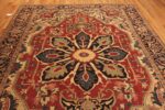 Whole View Of Antique Persian Heriz Rug 71982 by Nazmiyal Antique Rugs