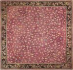 Antique English Needlepoint Floral Rug 71983 by Nazmiyal Antique Rugs
