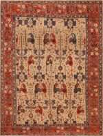 Antique Persian Bakshaish Rug 71958 by Nazmiyal Antique Rugs